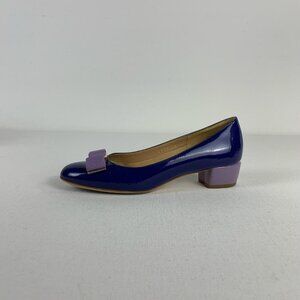 Salvatore Ferragamo Women's Purple and Blue Loafers